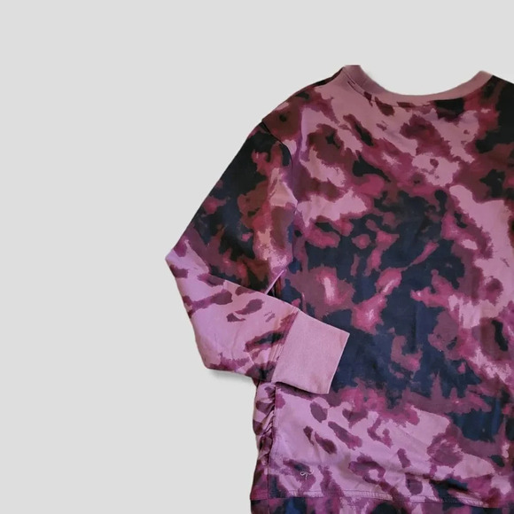 Isabel maternity by ingrid & Isabel maternity Burgundy Tie-Dye pullover sweater  - Picture 3 of 7